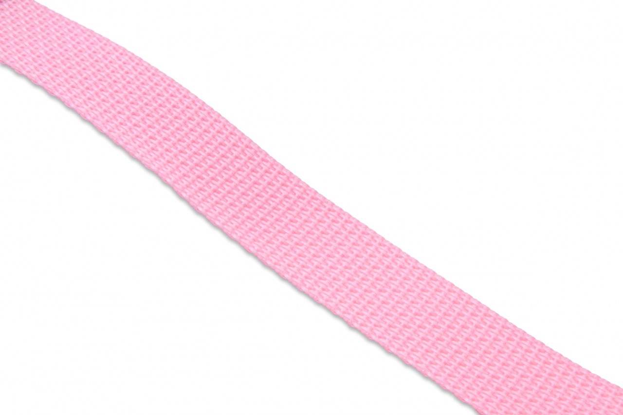 604 Pastel Pink Lightweight Woven Polypropylene Webbing